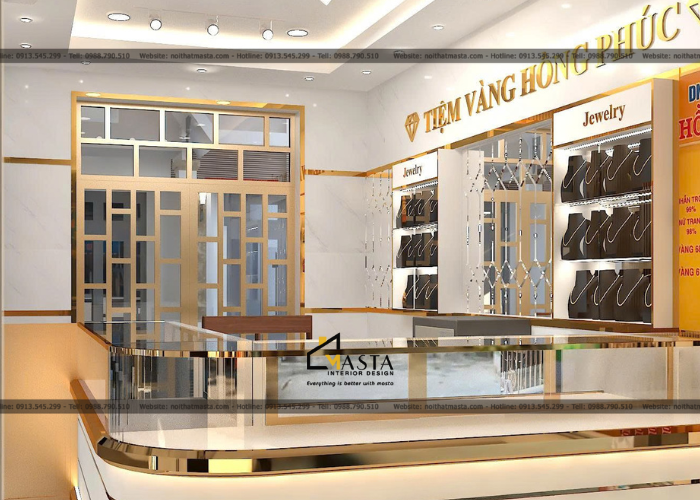Thiết kế tiệm vàng Hồng Phúc, Tây Ninh